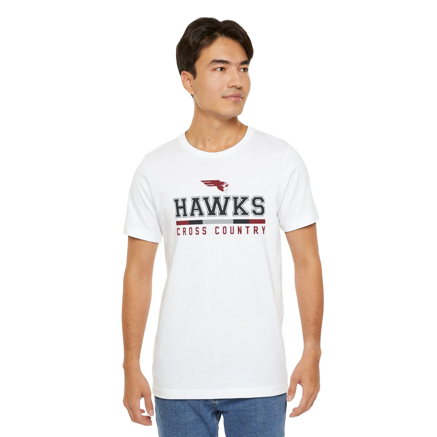 Hawks Cross Country Statement | Lightweight Jersey T-Shirt