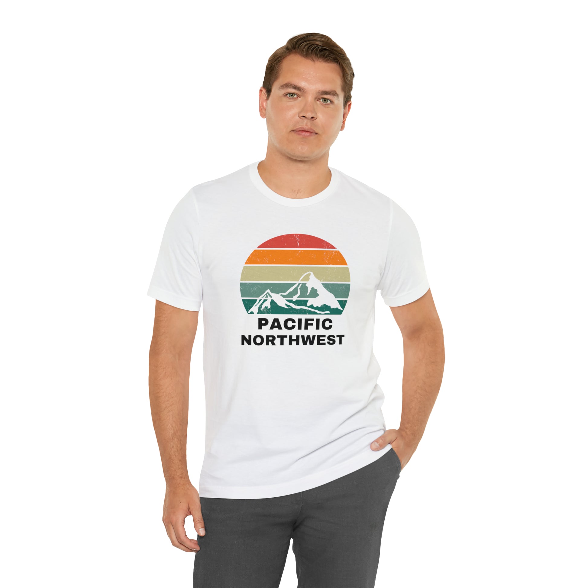 Pacific Northwest Retro | Men/Unisex T-Shirt - Mightee