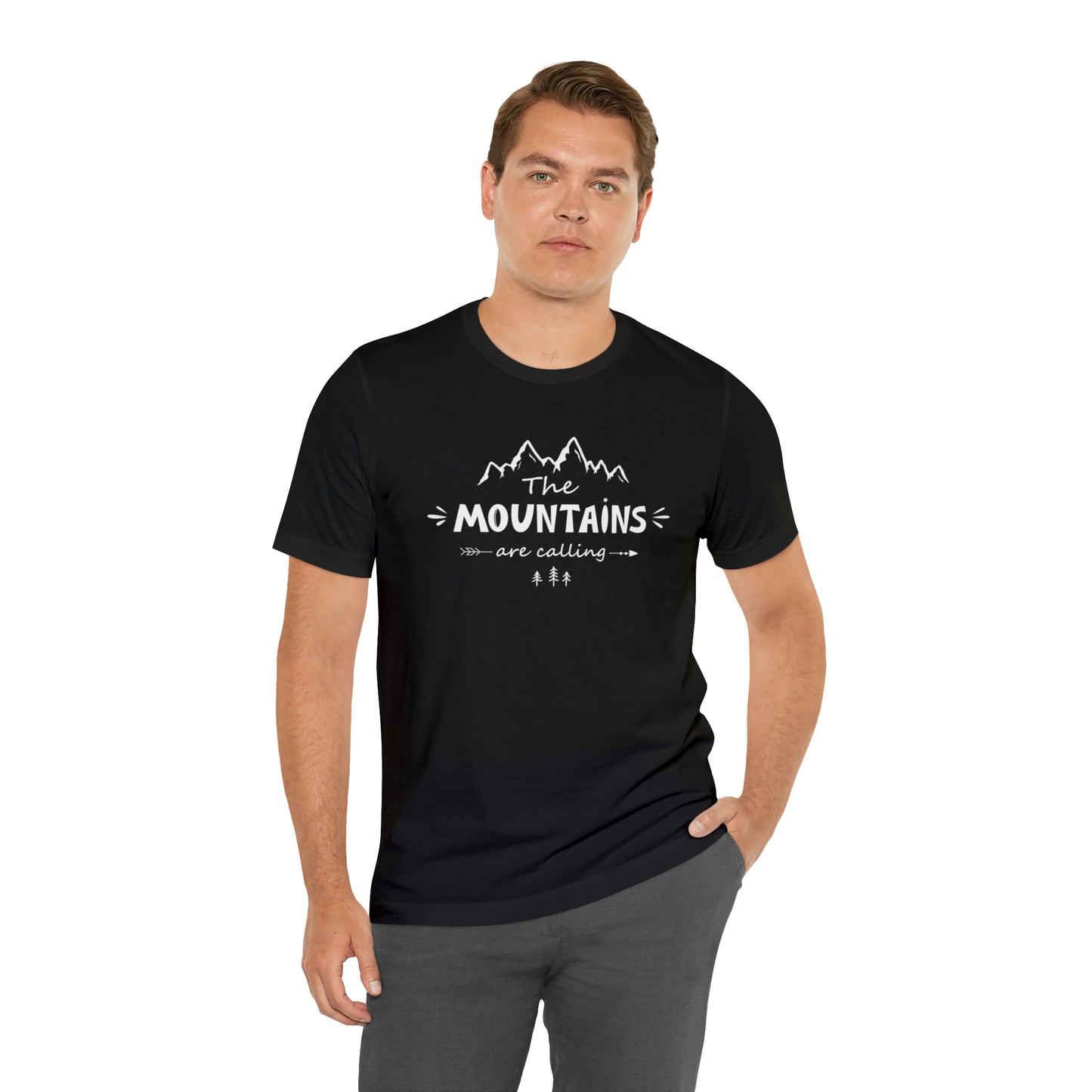 The Mountains Are Calling | Men/Unisex T-Shirt - Mightee