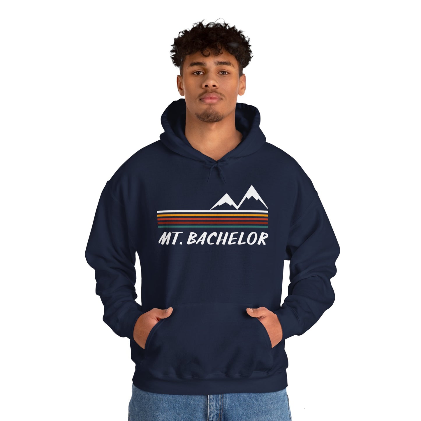 Mt Bachelor Retro Hoodie | Premium Soft Pullover Hoodie