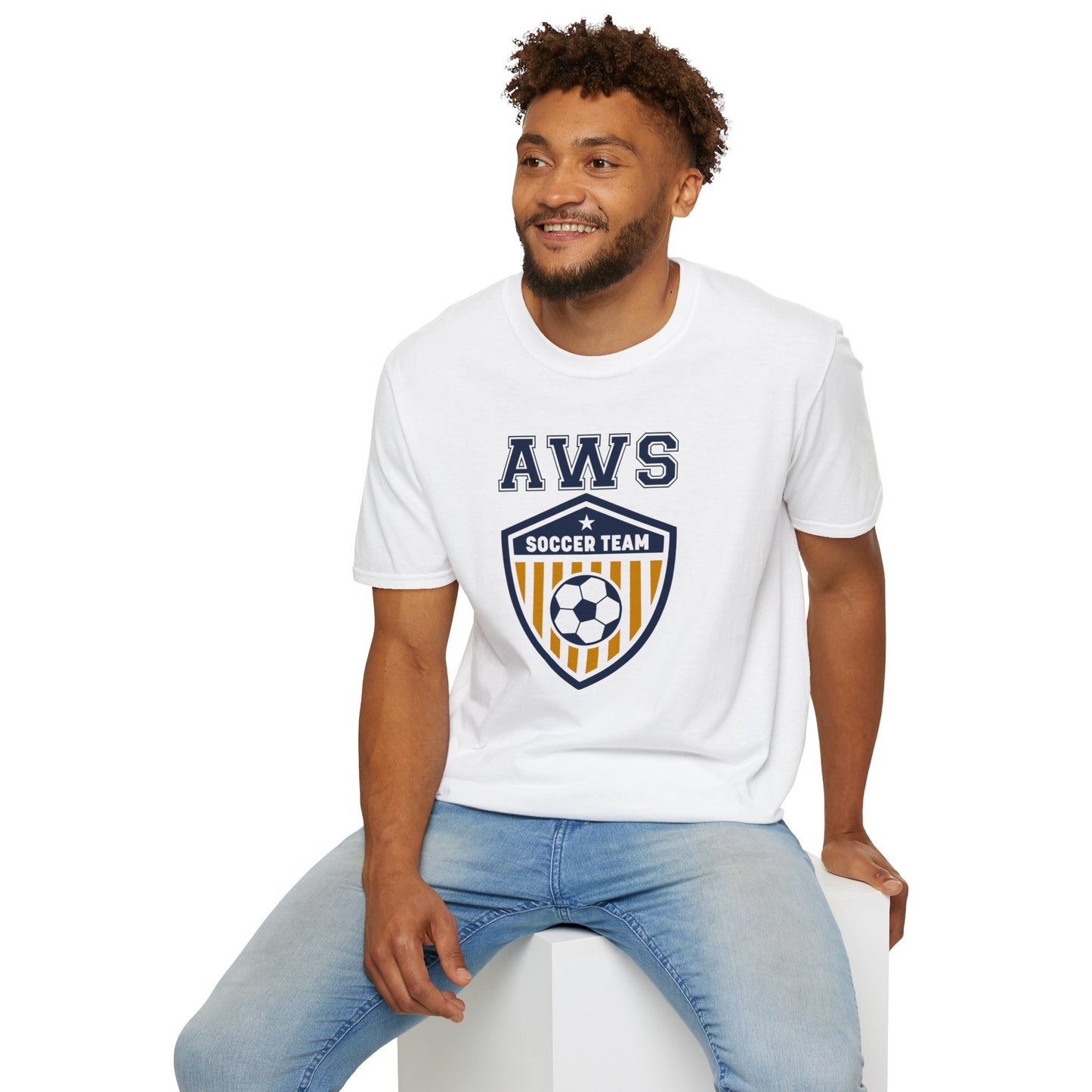 AWS Soccer Crest | Softstyle T-Shirt