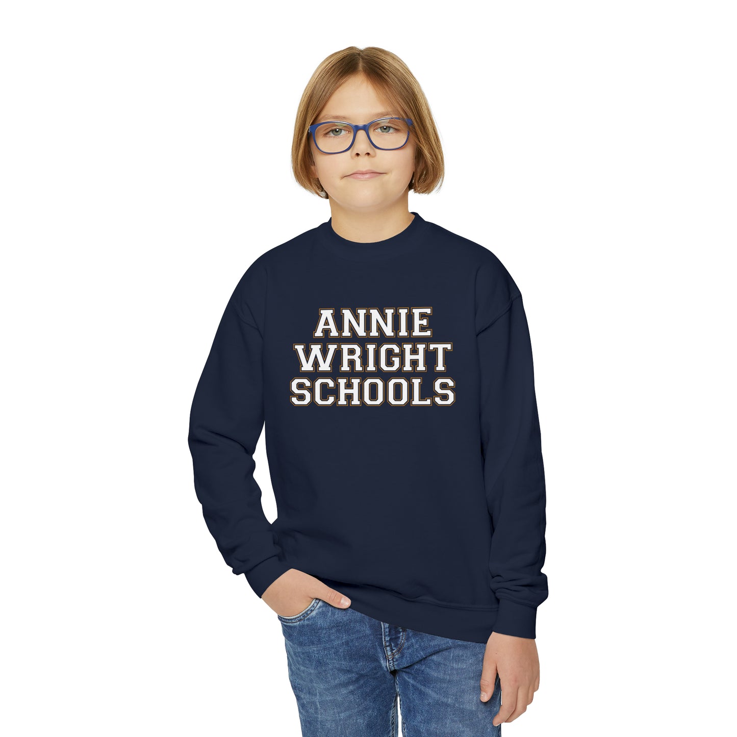 Annie Wright Schools | Kids Crewneck Sweatshirt