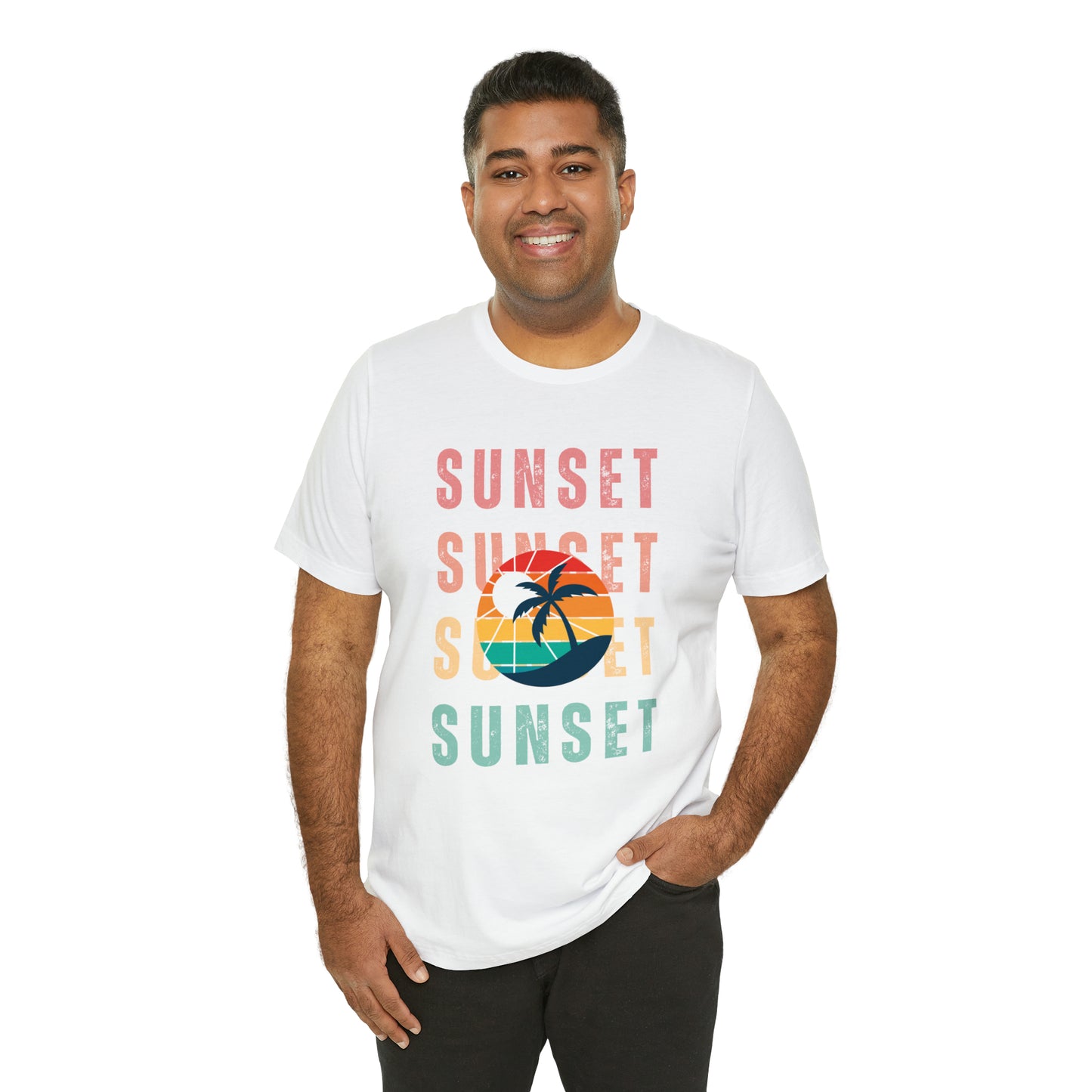 Sunset Retro | Men/Unisex T-Shirt - Mightee