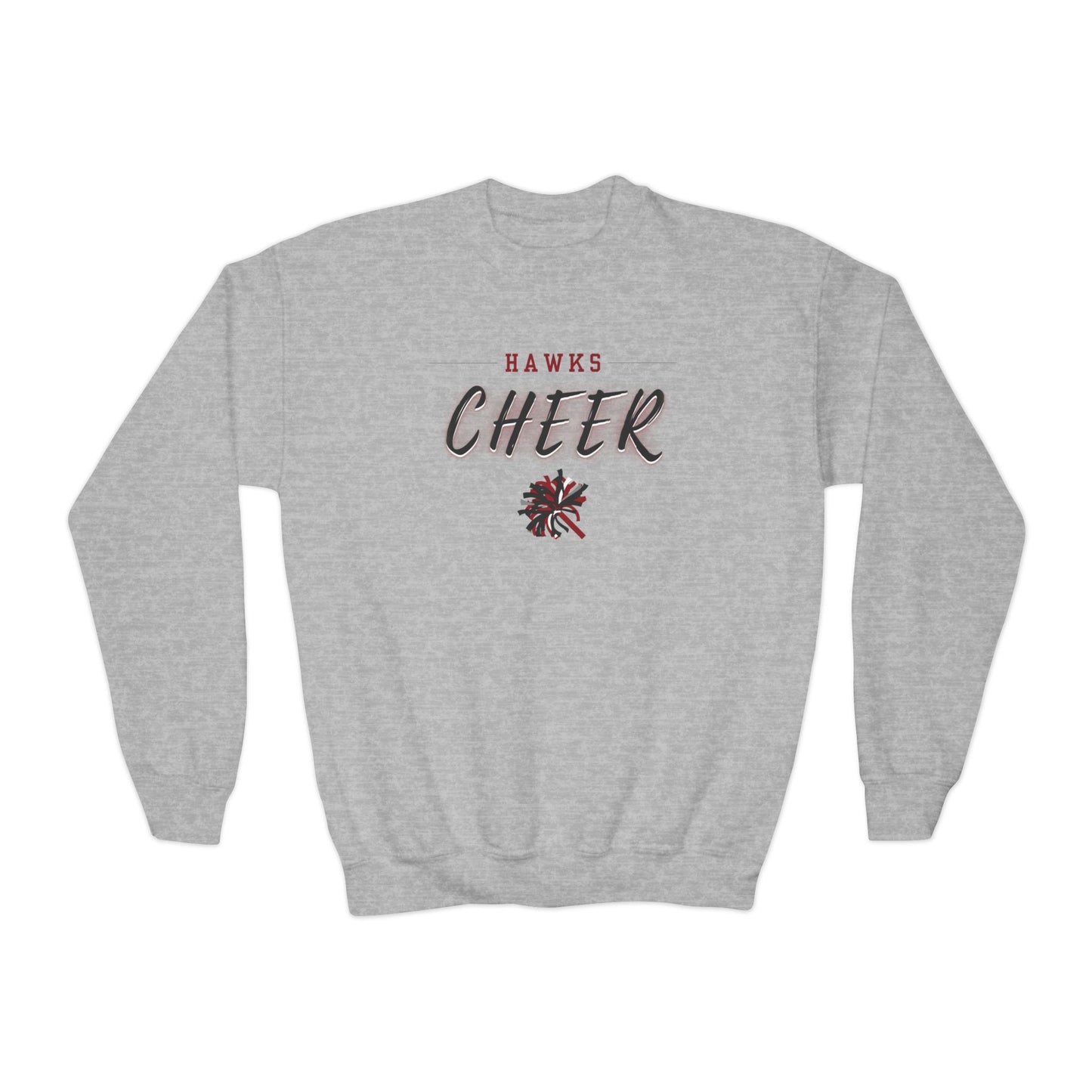 Hawks Cheer | Kids Crewneck Sweatshirt