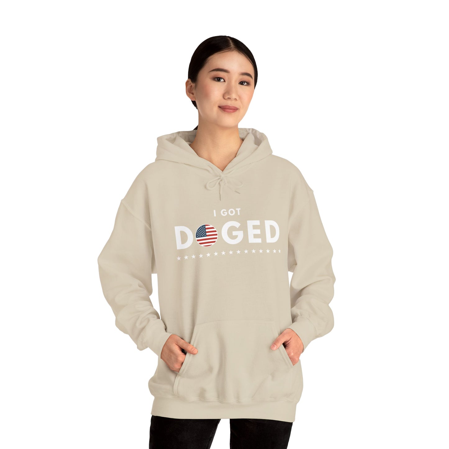 I Got Doged (Flag) | Unisex Hooded Sweatshirt