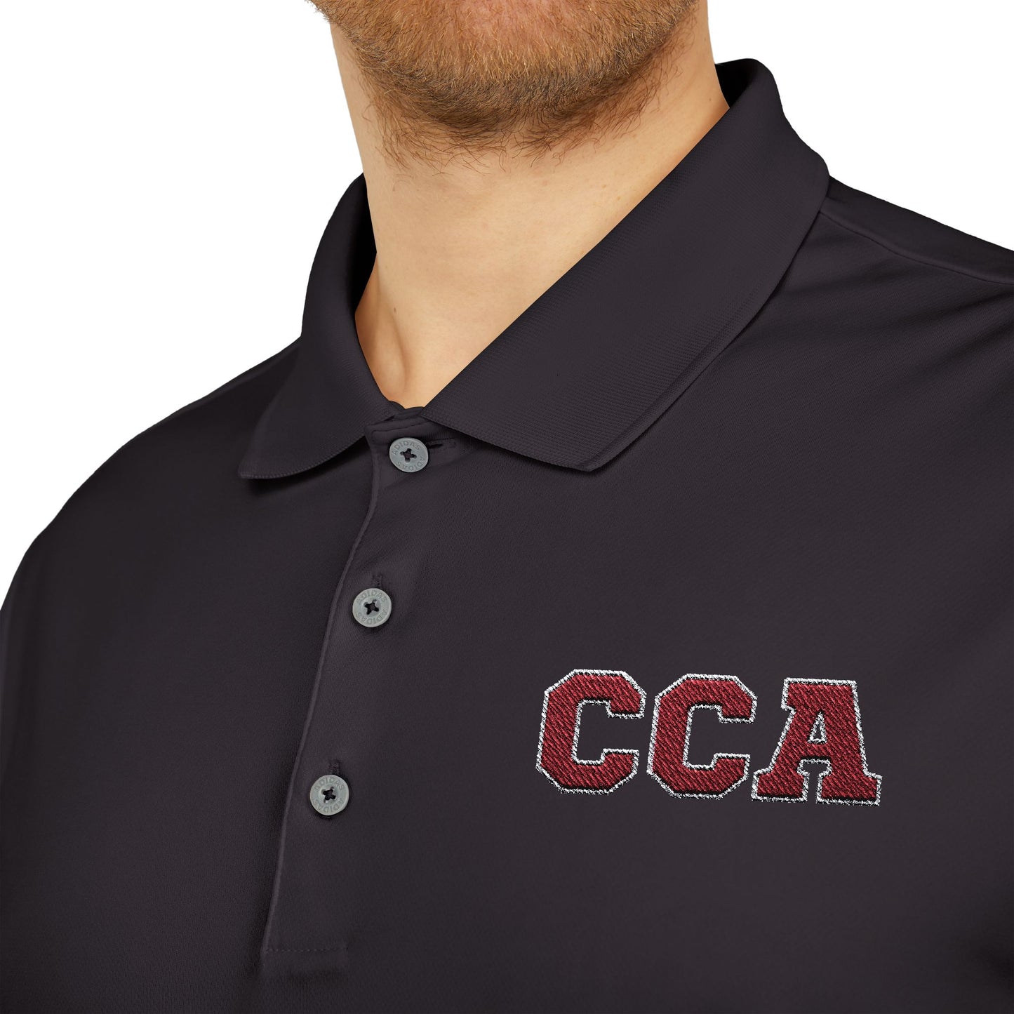 CCA Monogram | Adidas Unisex Performance Polo (Embroidered)