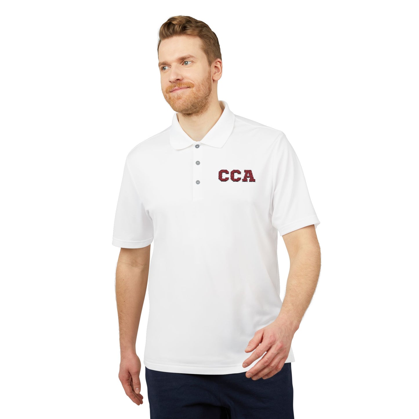 CCA Monogram | Adidas Unisex Performance Polo (Embroidered)