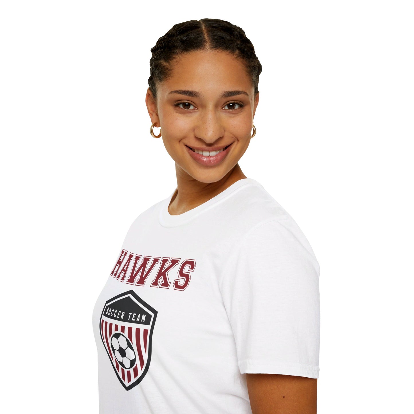 Hawks Soccer Crest | Softstyle T-Shirt