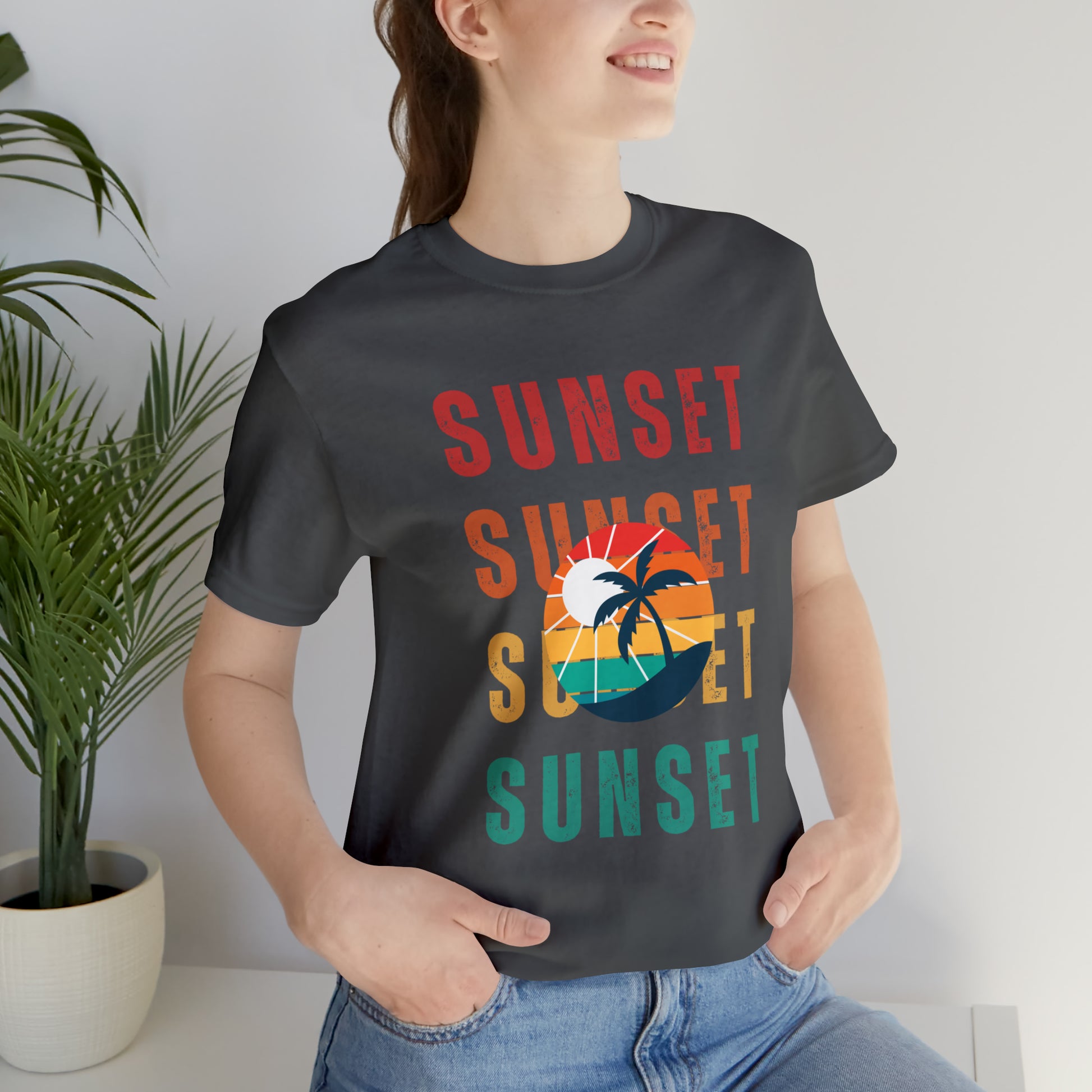 Sunset Retro | Men/Unisex T-Shirt - Mightee