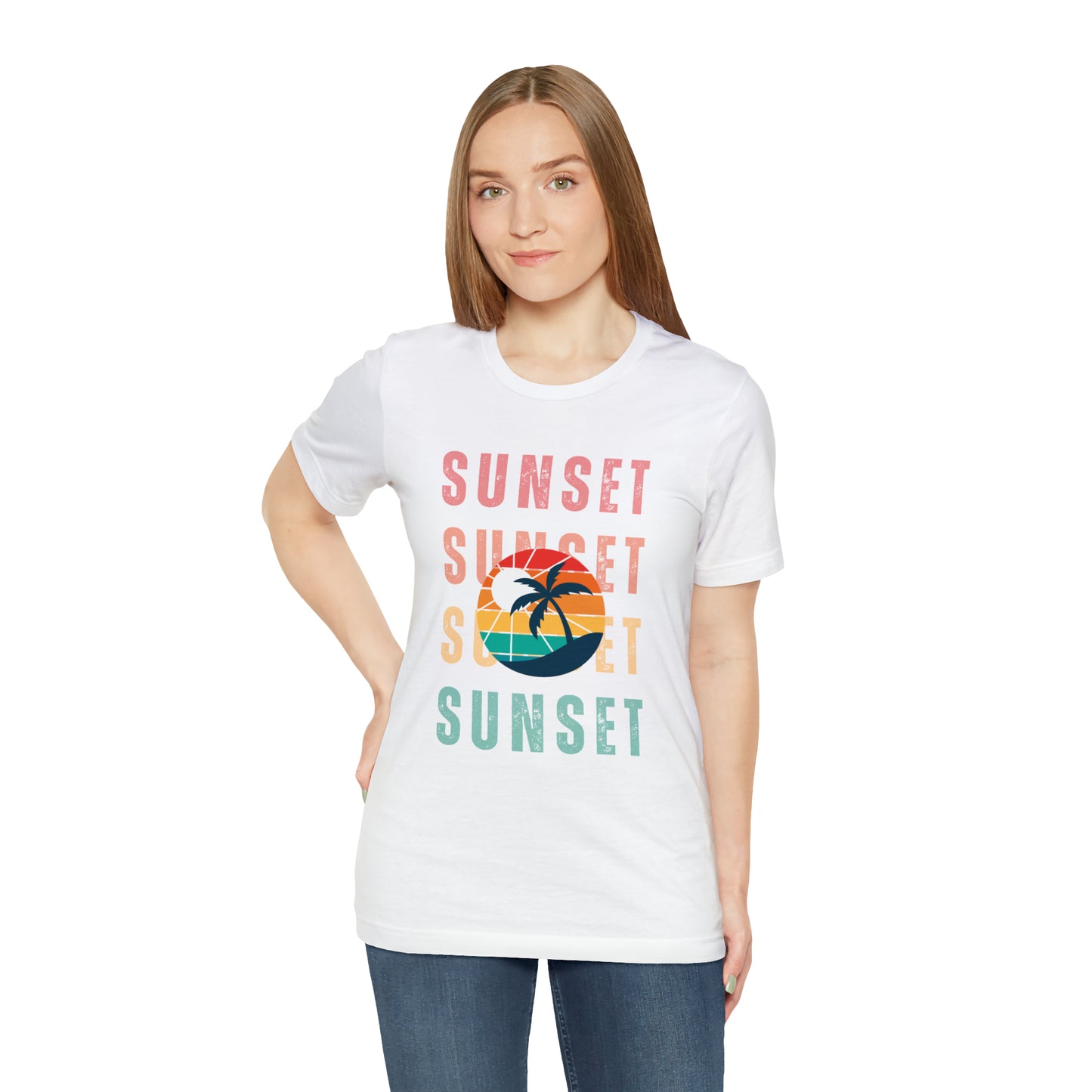 Sunset Retro | Men/Unisex T-Shirt - Mightee