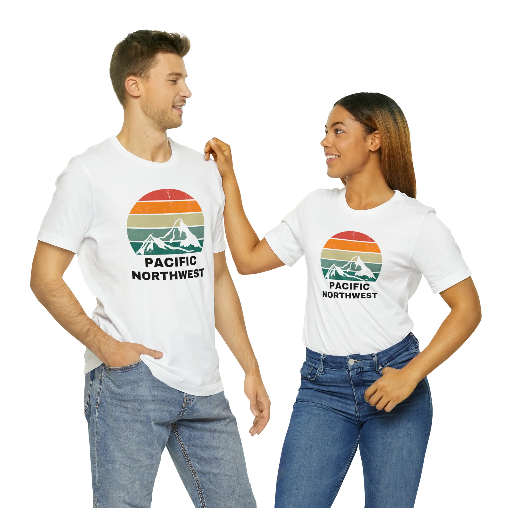 Pacific Northwest Retro | Men/Unisex T-Shirt - Mightee