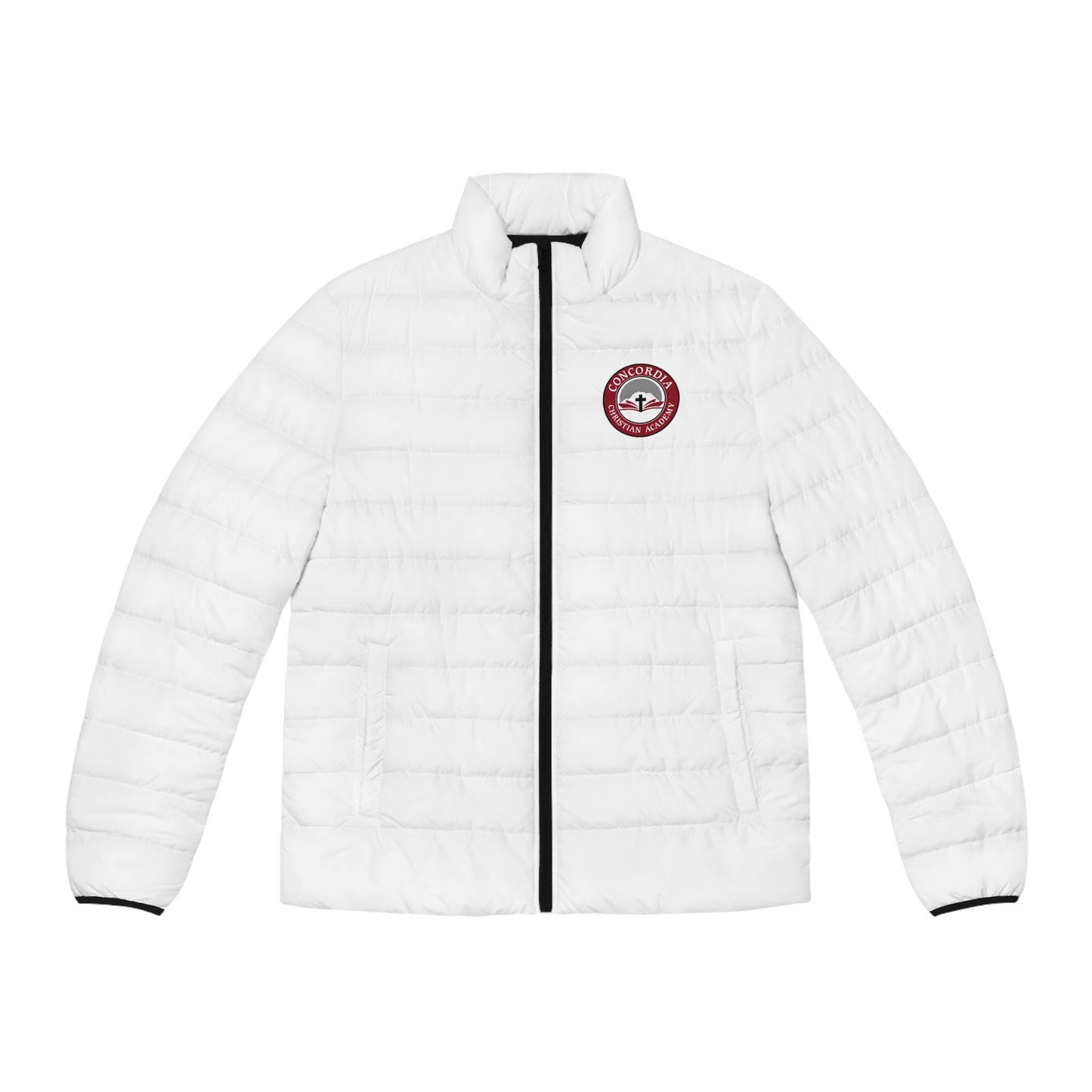 Concordia Christian Academy | Men's Puffer Jacket (WHITE)