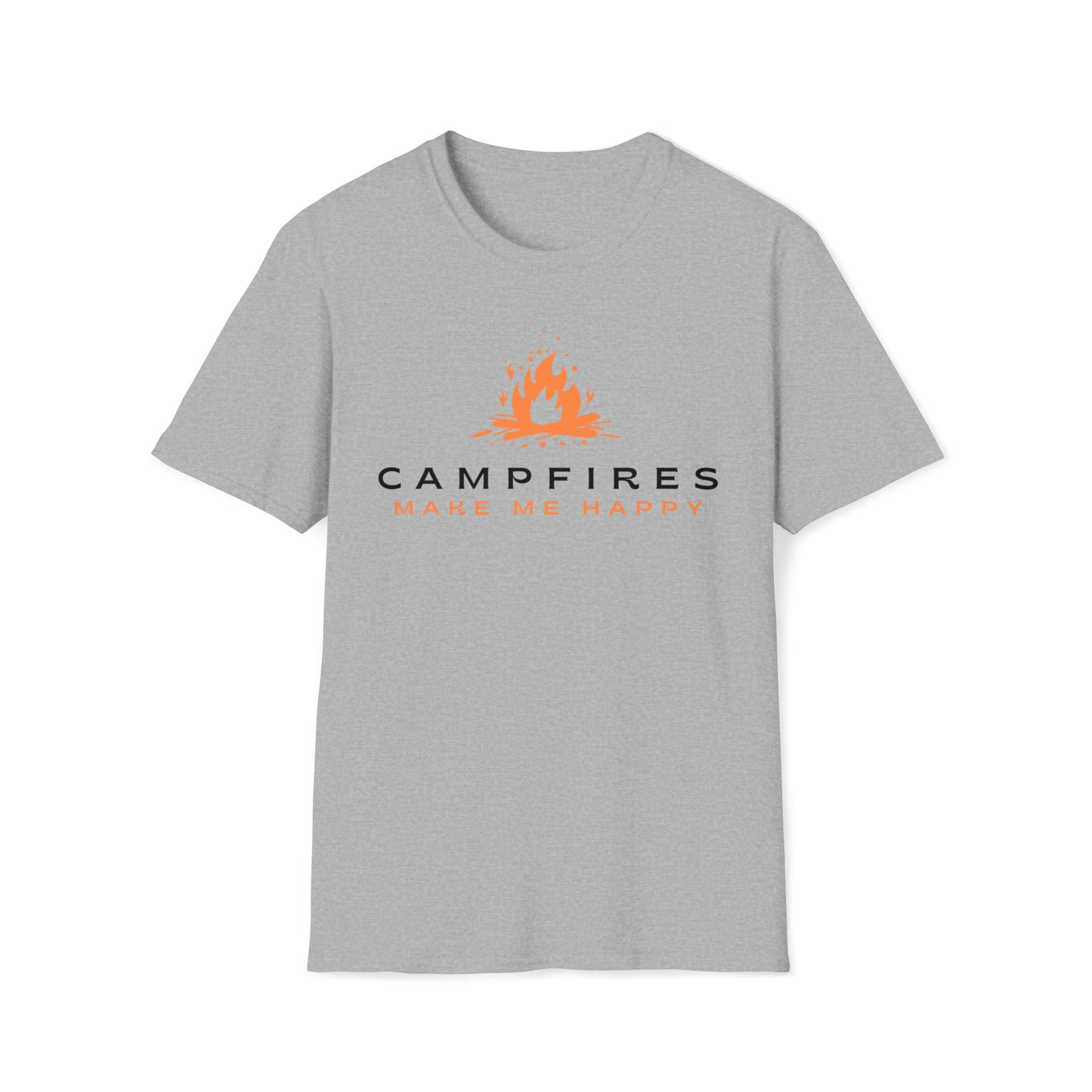 Campfires Make Me Happy T-Shirt | Premium Soft Tee