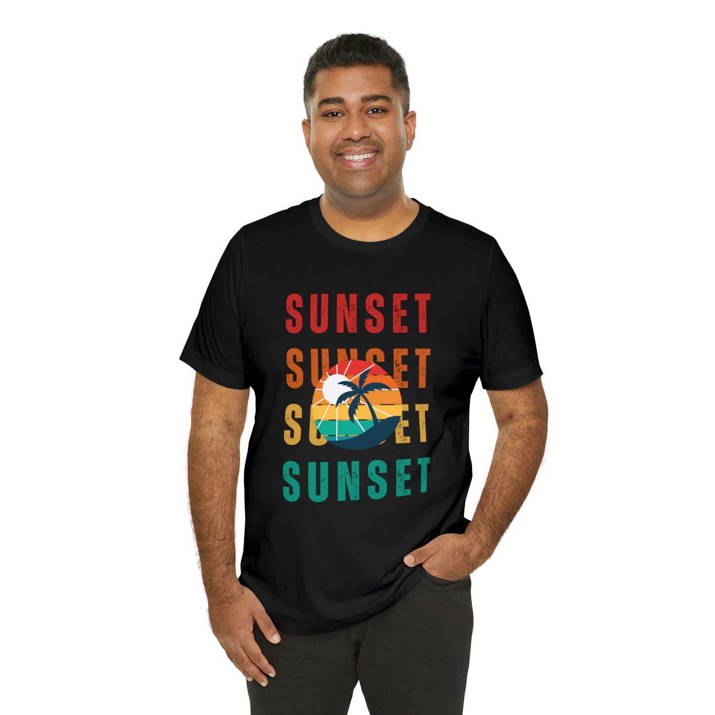 Sunset Retro | Men/Unisex T-Shirt - Mightee