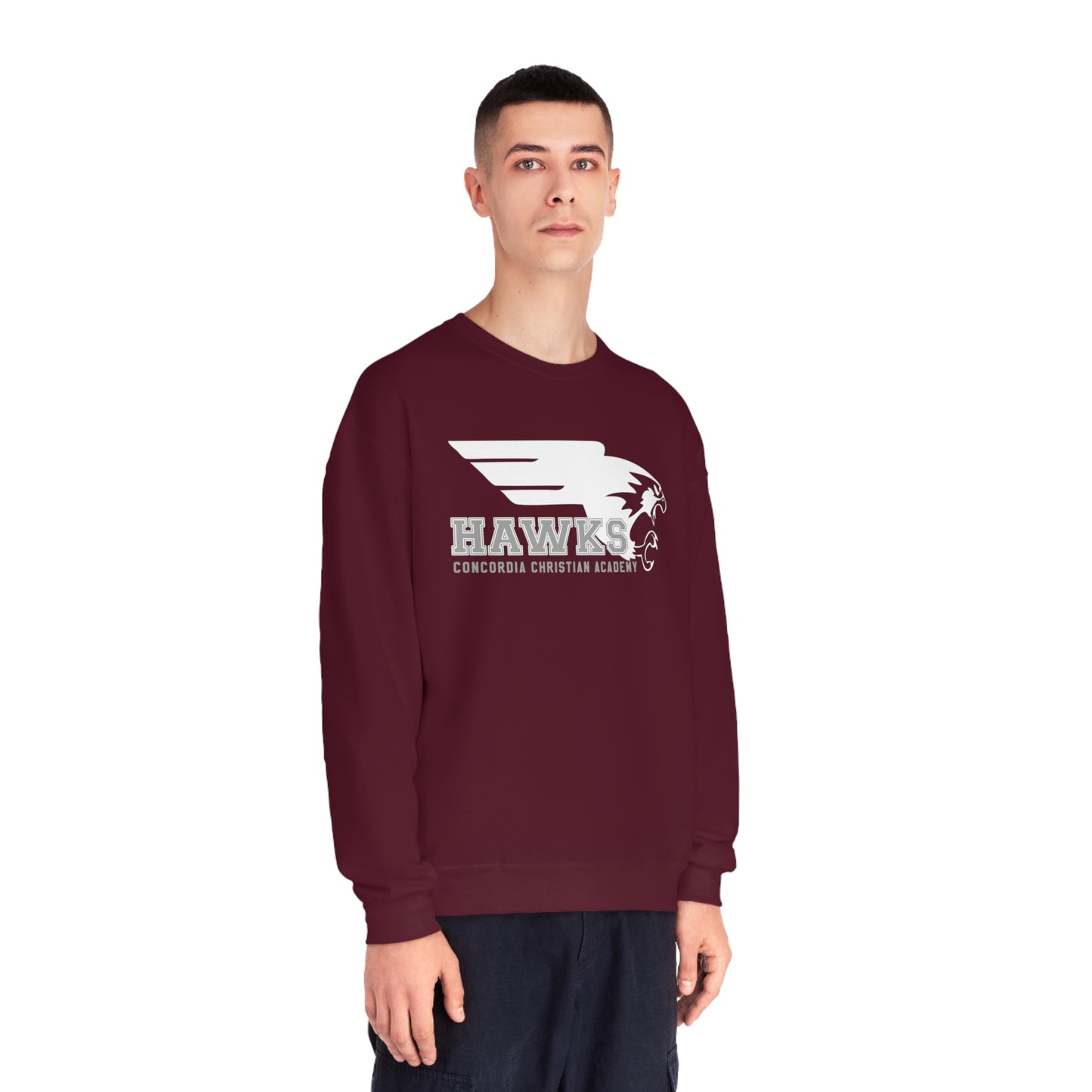 CCA Hawks | Unisex Fleece Crewneck Sweatshirt