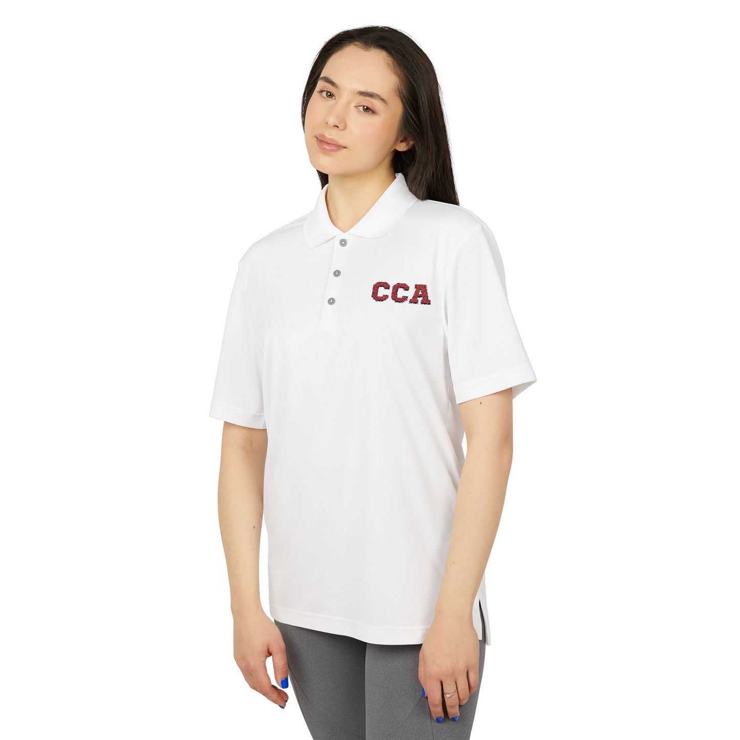 CCA Monogram | Adidas Unisex Performance Polo (Embroidered)