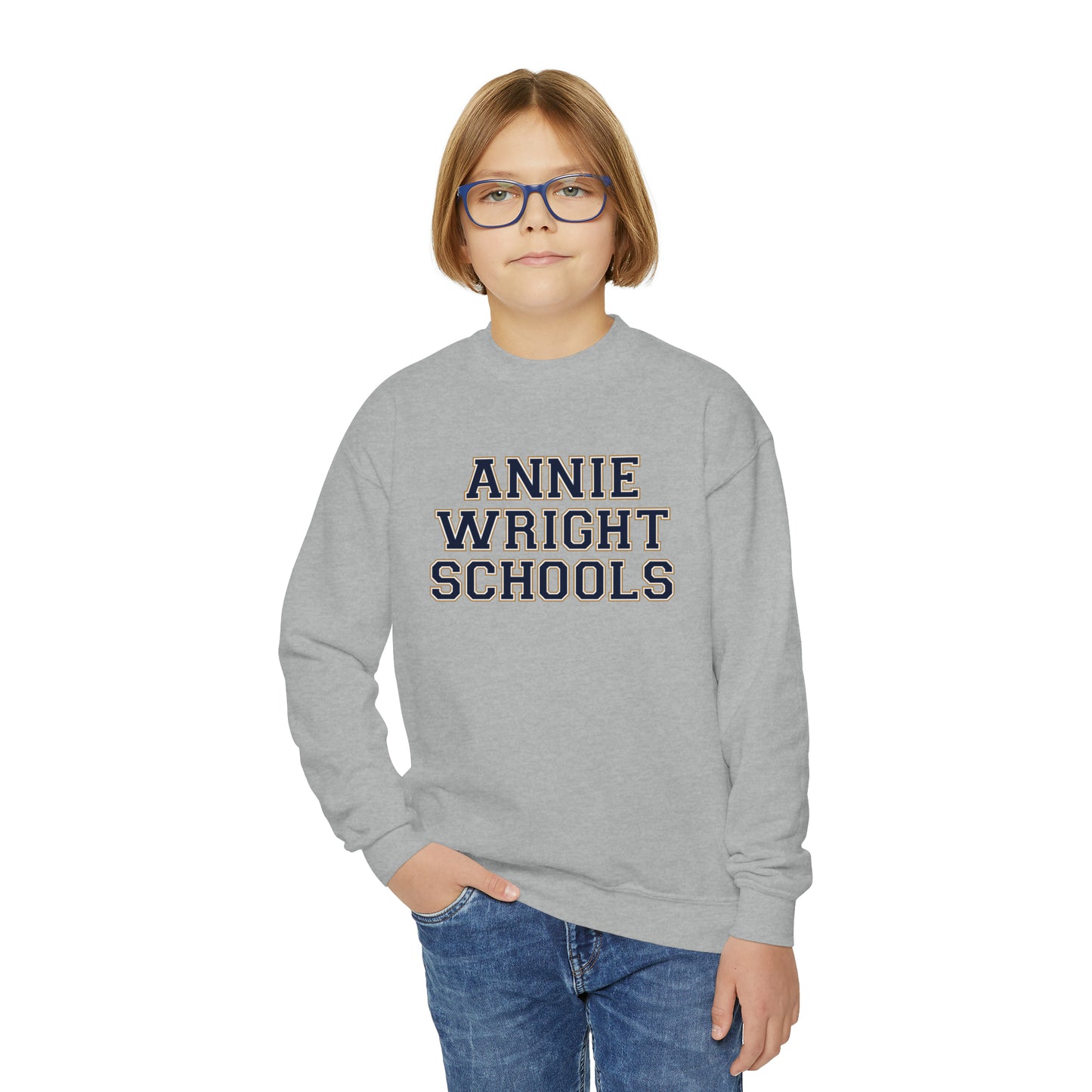 Annie Wright Schools | Kids Crewneck Sweatshirt