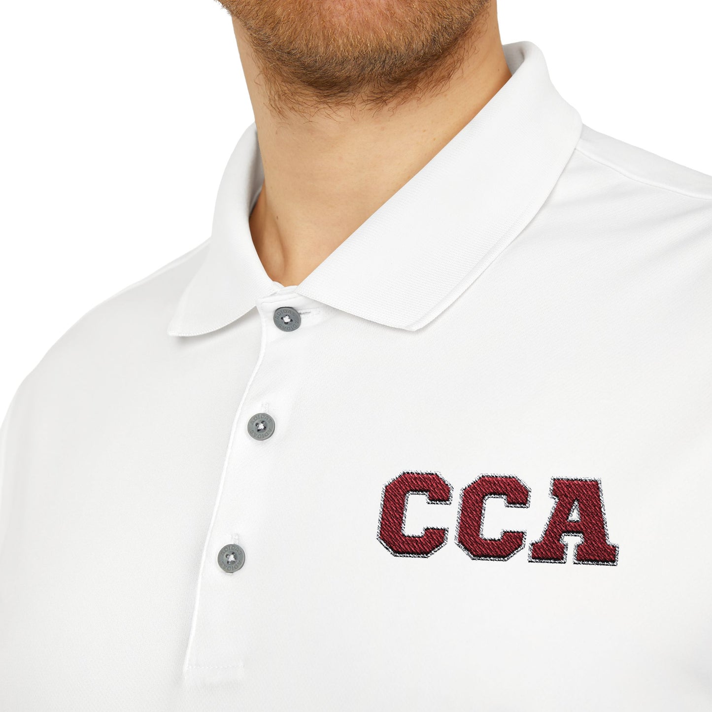 CCA Monogram | Adidas Unisex Performance Polo (Embroidered)