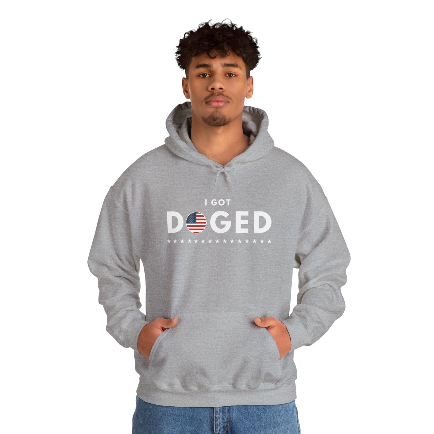 I Got Doged (Flag) | Unisex Hooded Sweatshirt
