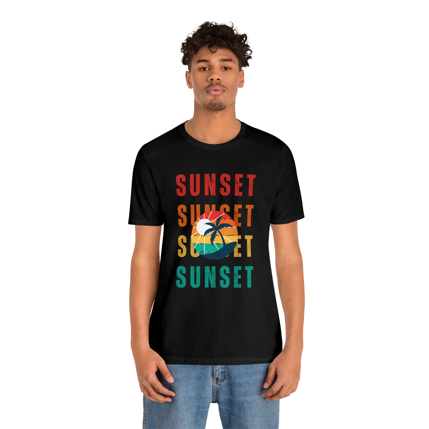 Sunset Retro | Men/Unisex T-Shirt - Mightee