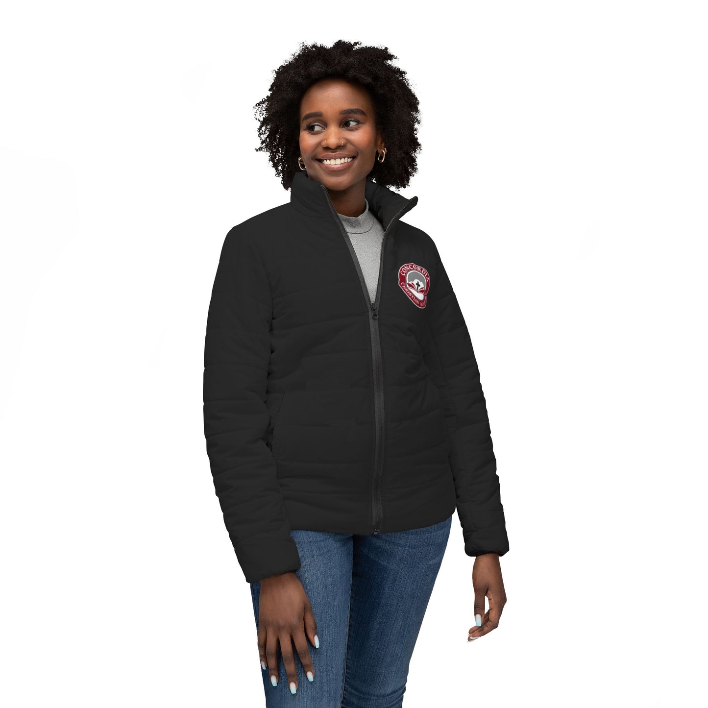 Concordia Christian Academy | Women’s Puffer Jacket (BLACK)