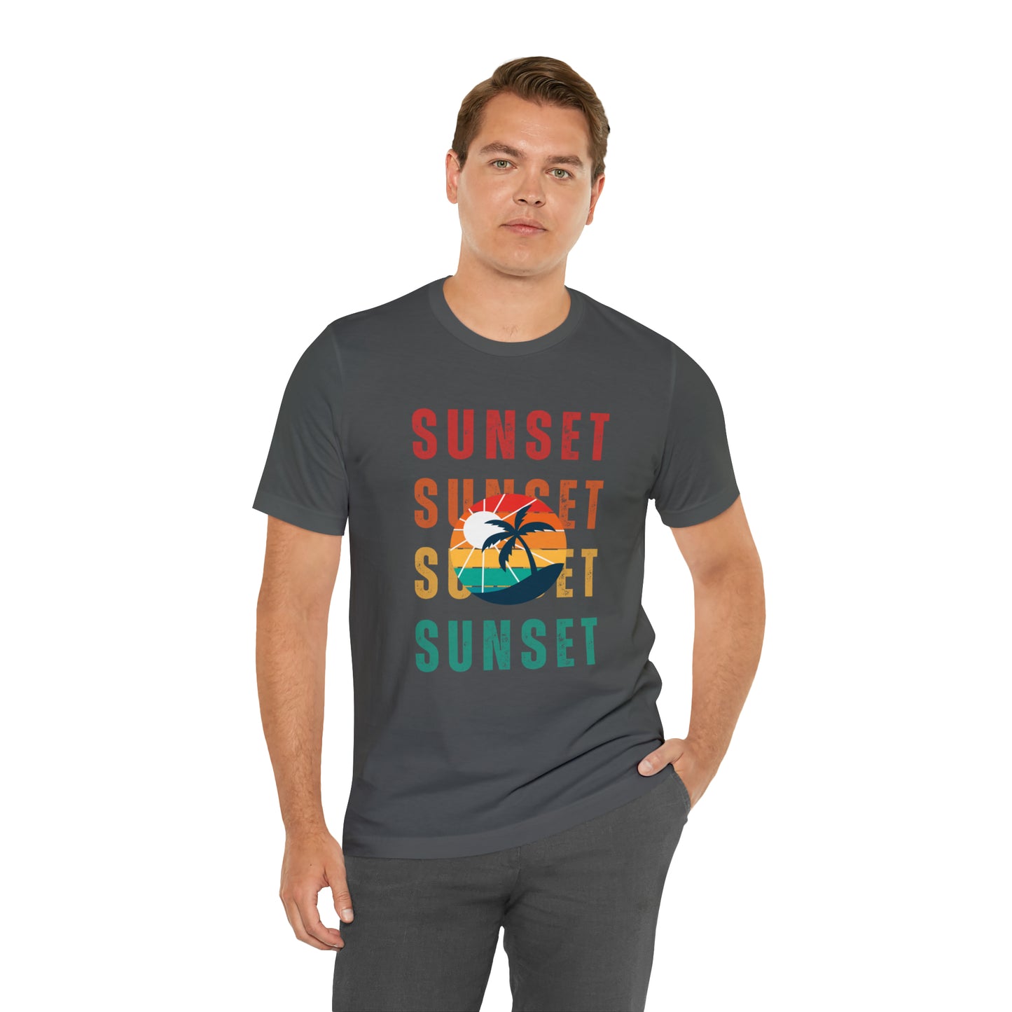 Sunset Retro | Men/Unisex T-Shirt - Mightee