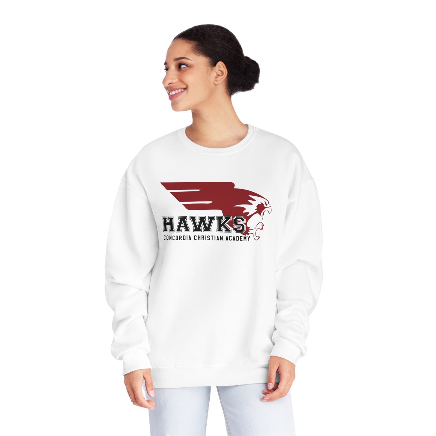 CCA Hawks | Unisex Fleece Crewneck Sweatshirt