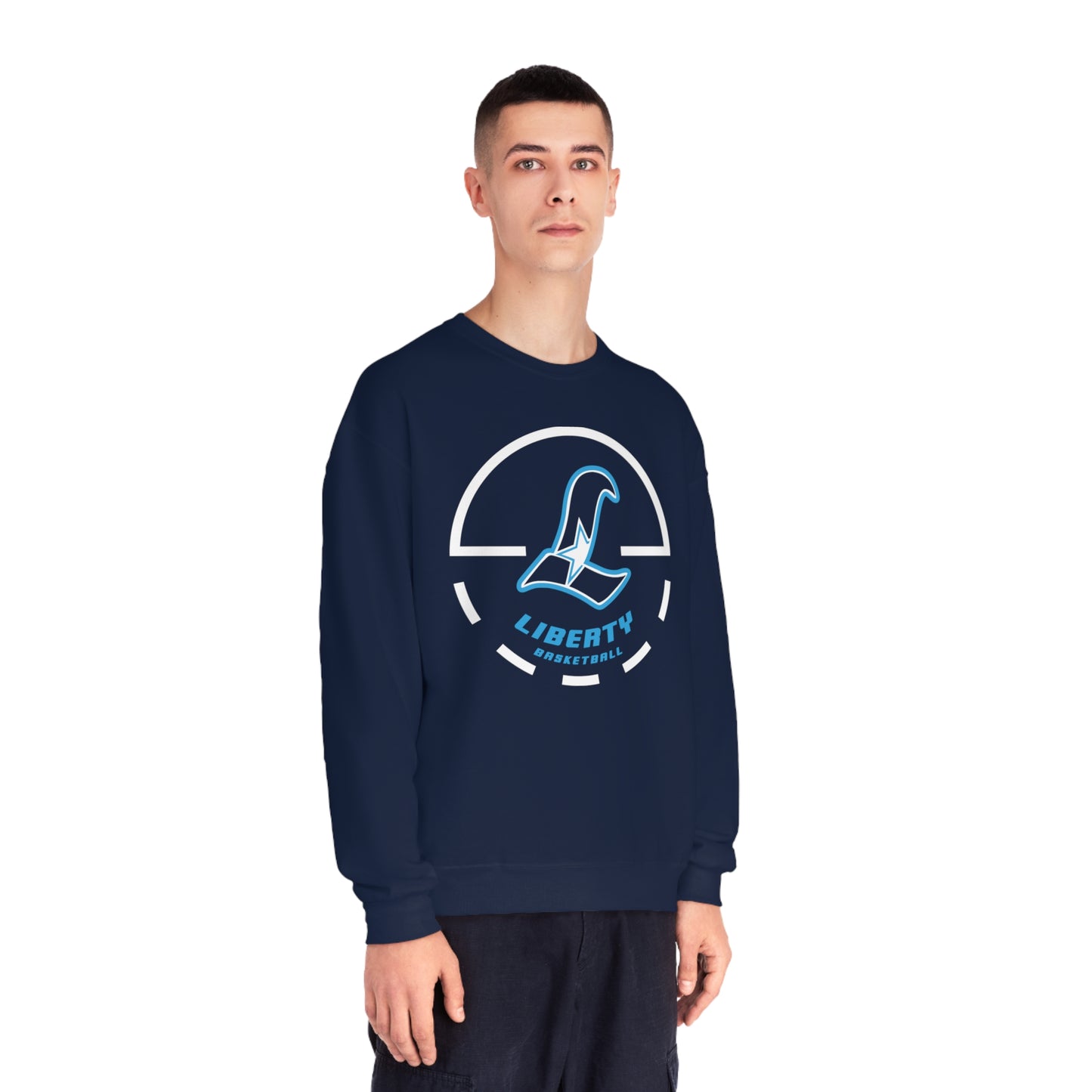 Liberty Falcons Game Time | Unisex NuBlend® Fleece Crewneck Sweatshirt