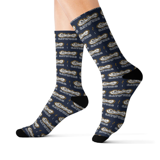 AWS Gators | Navy Crew Socks