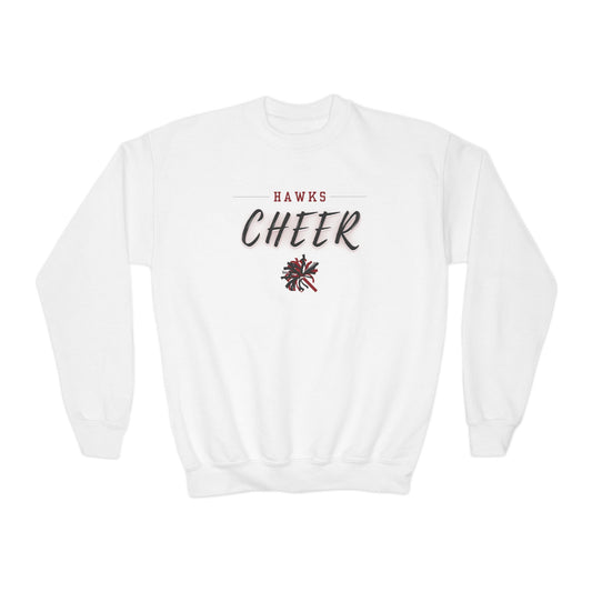 Hawks Cheer | Kids Crewneck Sweatshirt