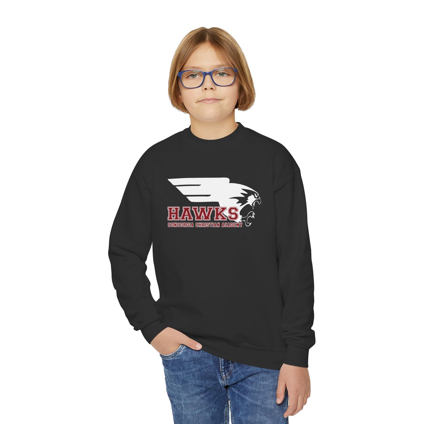 CCA Hawks | Kids Crewneck Sweatshirt