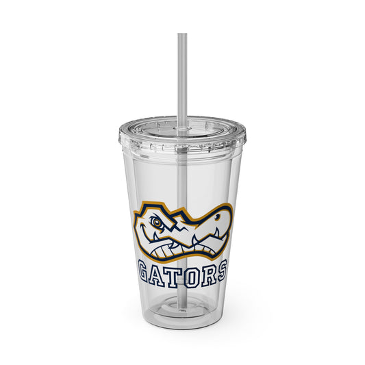 AWS Gators | 16oz Clear Tumbler with Straw