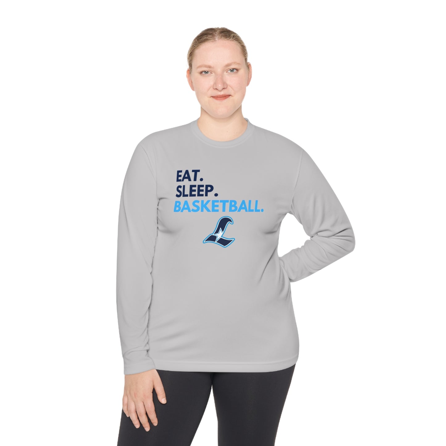 Liberty Eat Sleep Basketball | Performance Moisture Wicking Long Sleeve Tee