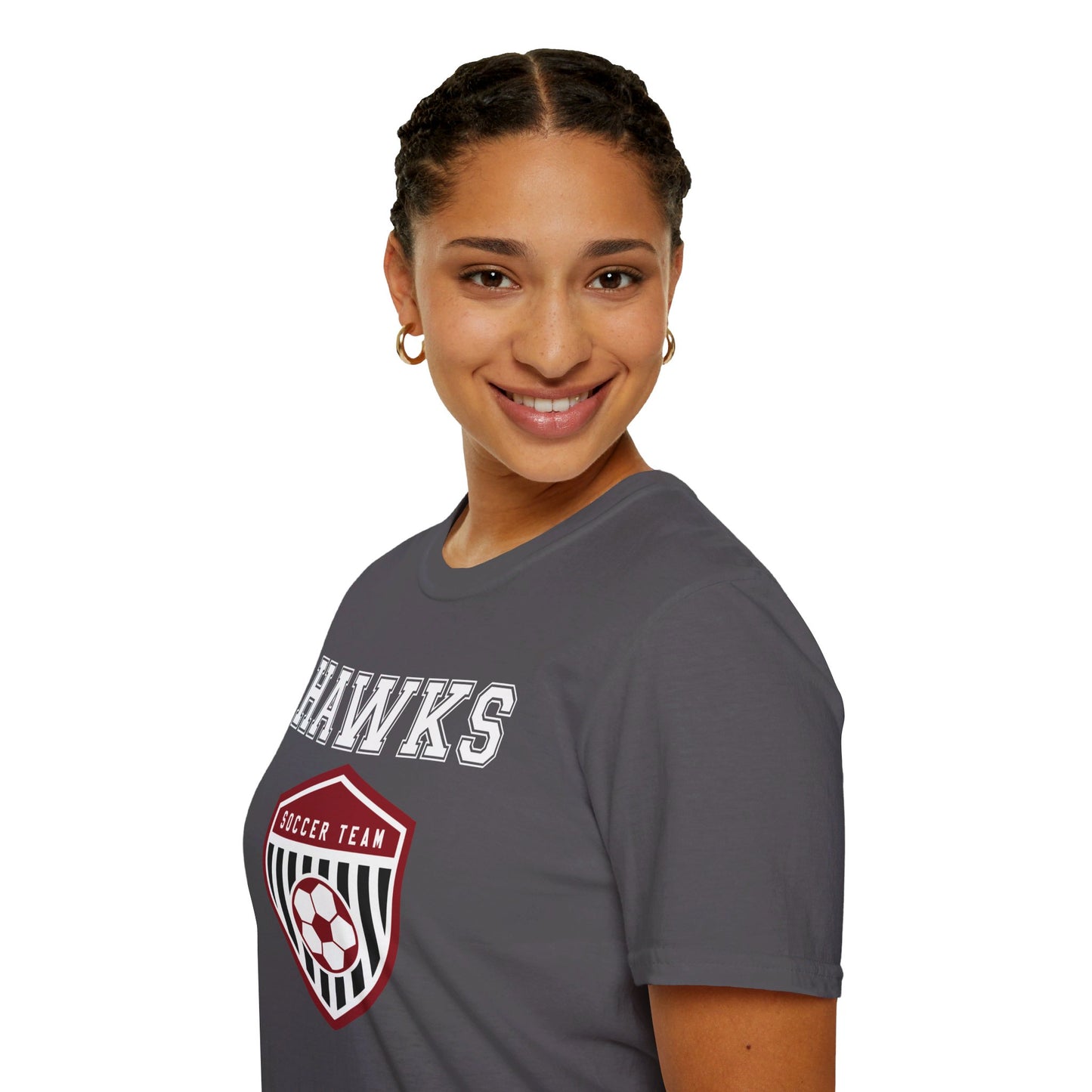 Hawks Soccer Crest | Softstyle T-Shirt