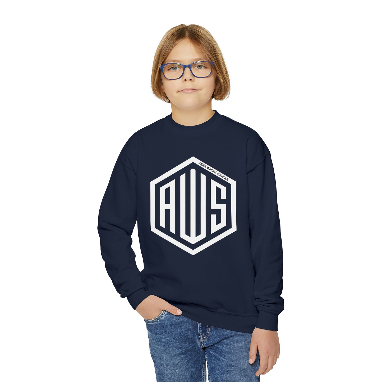 AWS Monogram | Kids Crewneck Sweatshirt