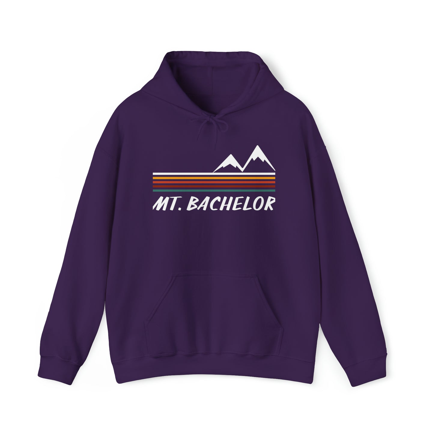 Mt Bachelor Retro Hoodie | Premium Soft Pullover Hoodie