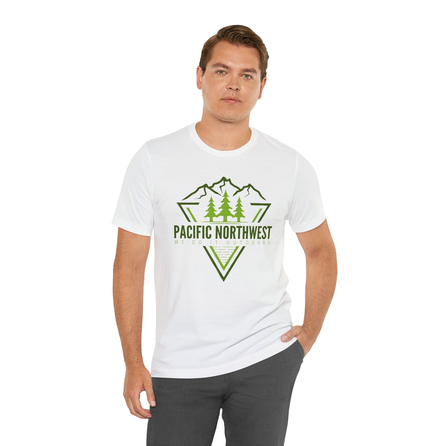 Pacific Northwest We Do It Outside | Men/Unisex T-Shirt - Mightee