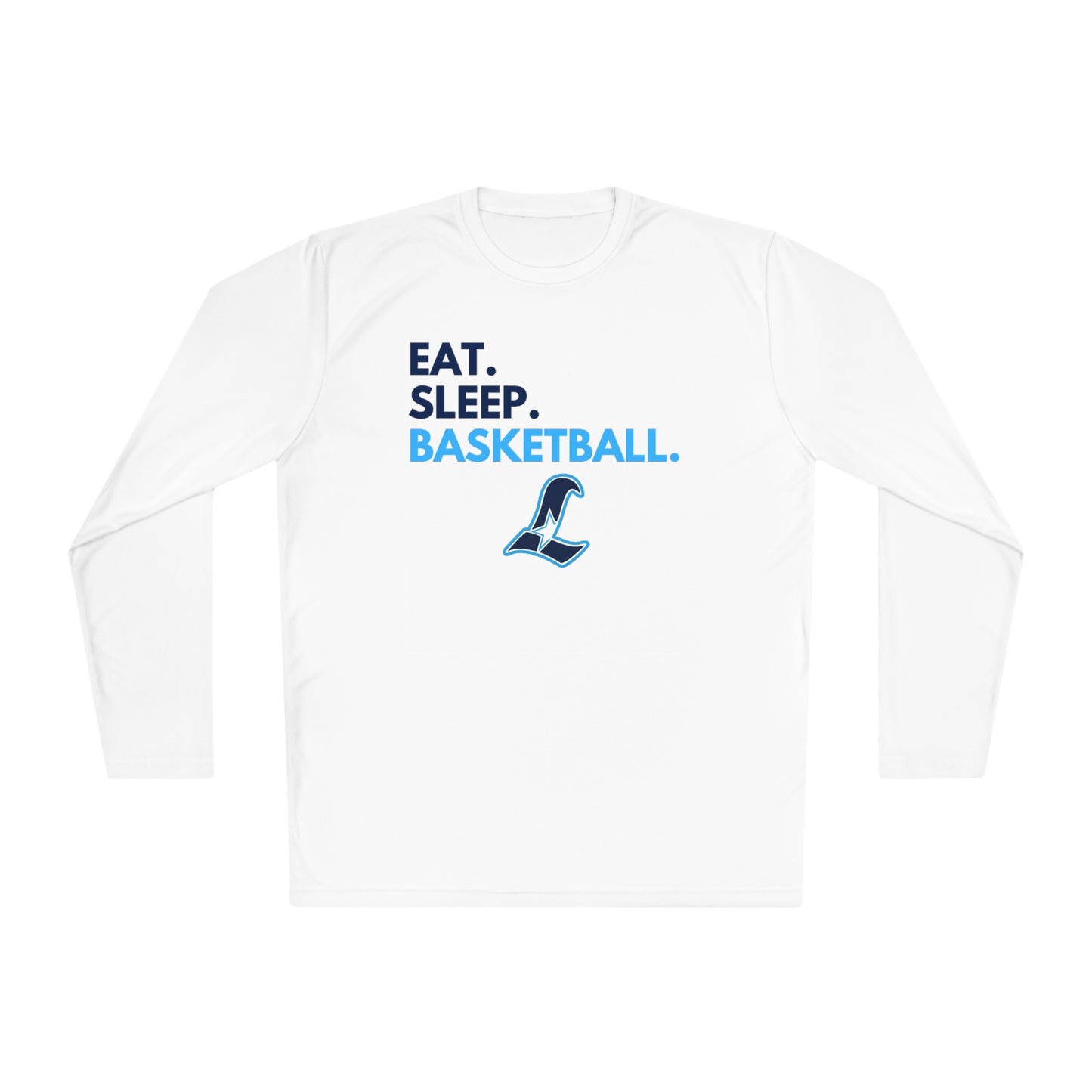 Liberty Eat Sleep Basketball | Performance Moisture Wicking Long Sleeve Tee