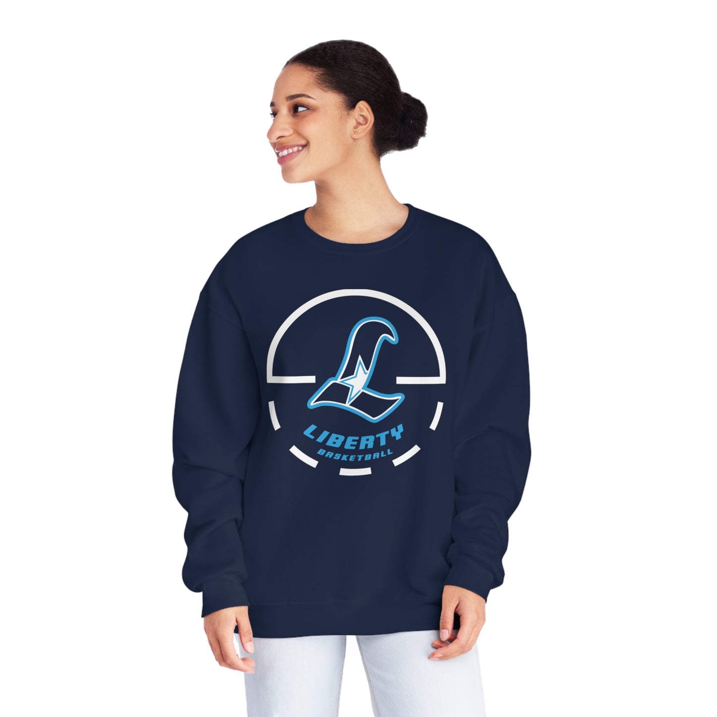 Liberty Falcons Game Time | Unisex NuBlend® Fleece Crewneck Sweatshirt