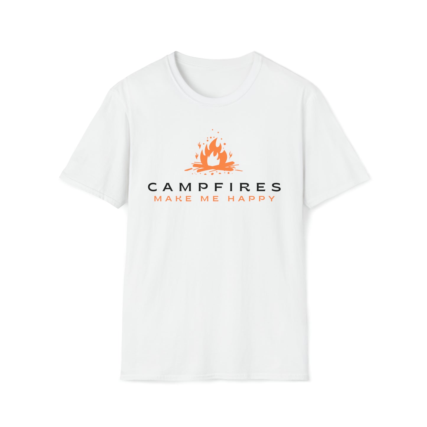 Campfires Make Me Happy T-Shirt | Premium Soft Tee