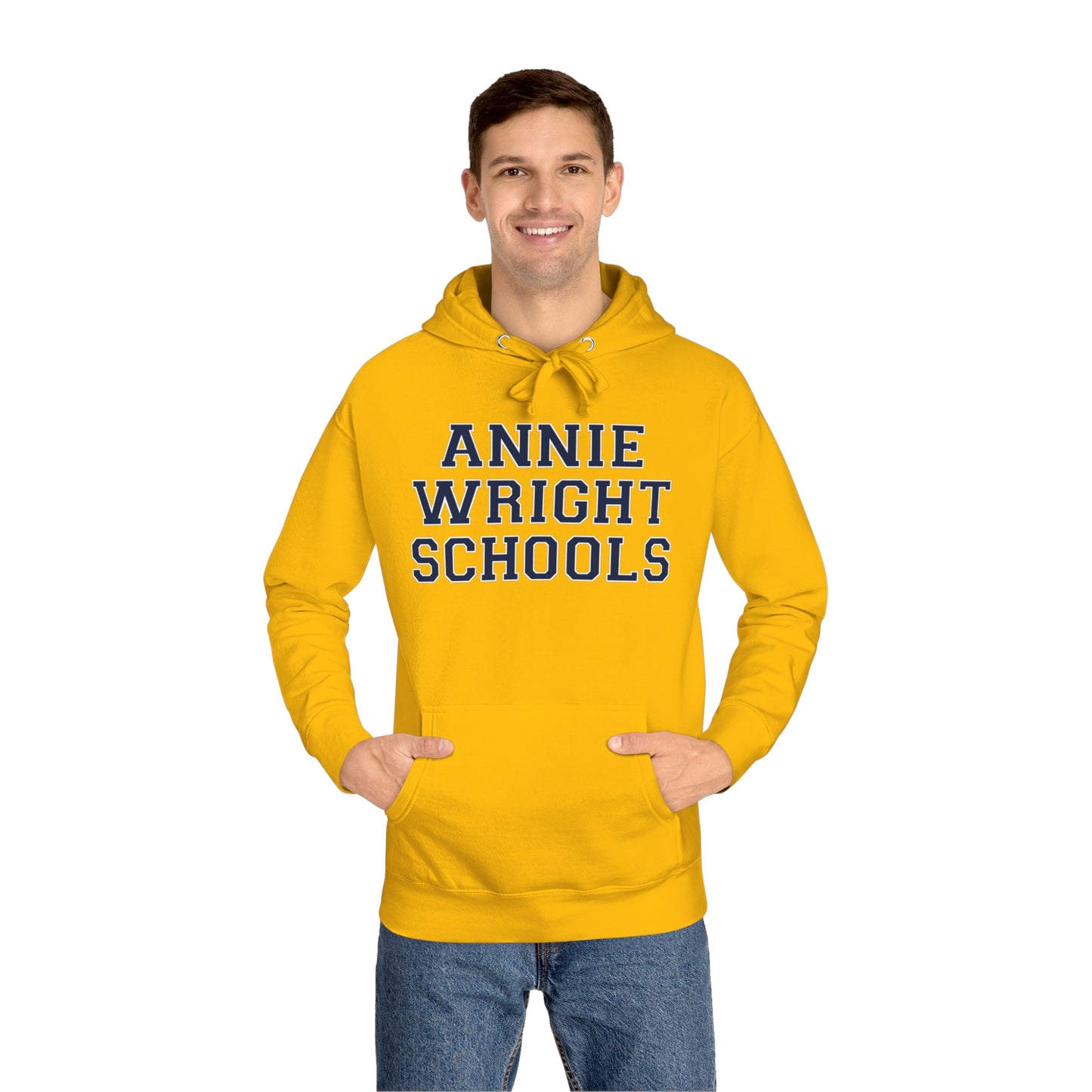 Annie Wright Schools | Unisex Fleece Hoodie (Gold)