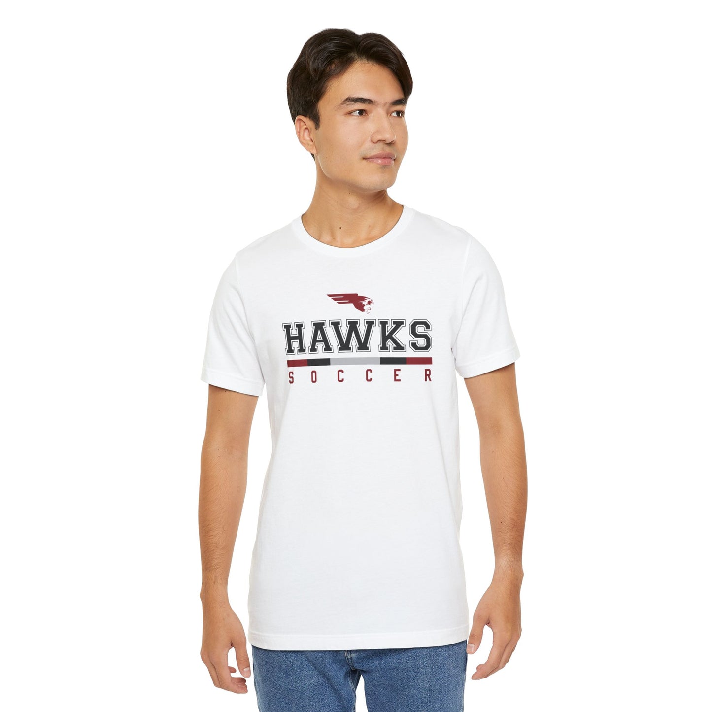 Hawks Soccer Statement | Lightweight Jersey T-Shirt