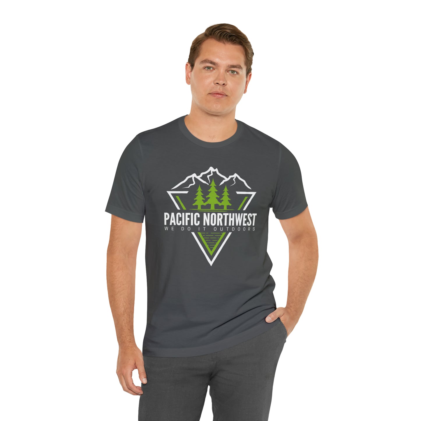 Pacific Northwest We Do It Outside | Men/Unisex T-Shirt - Mightee