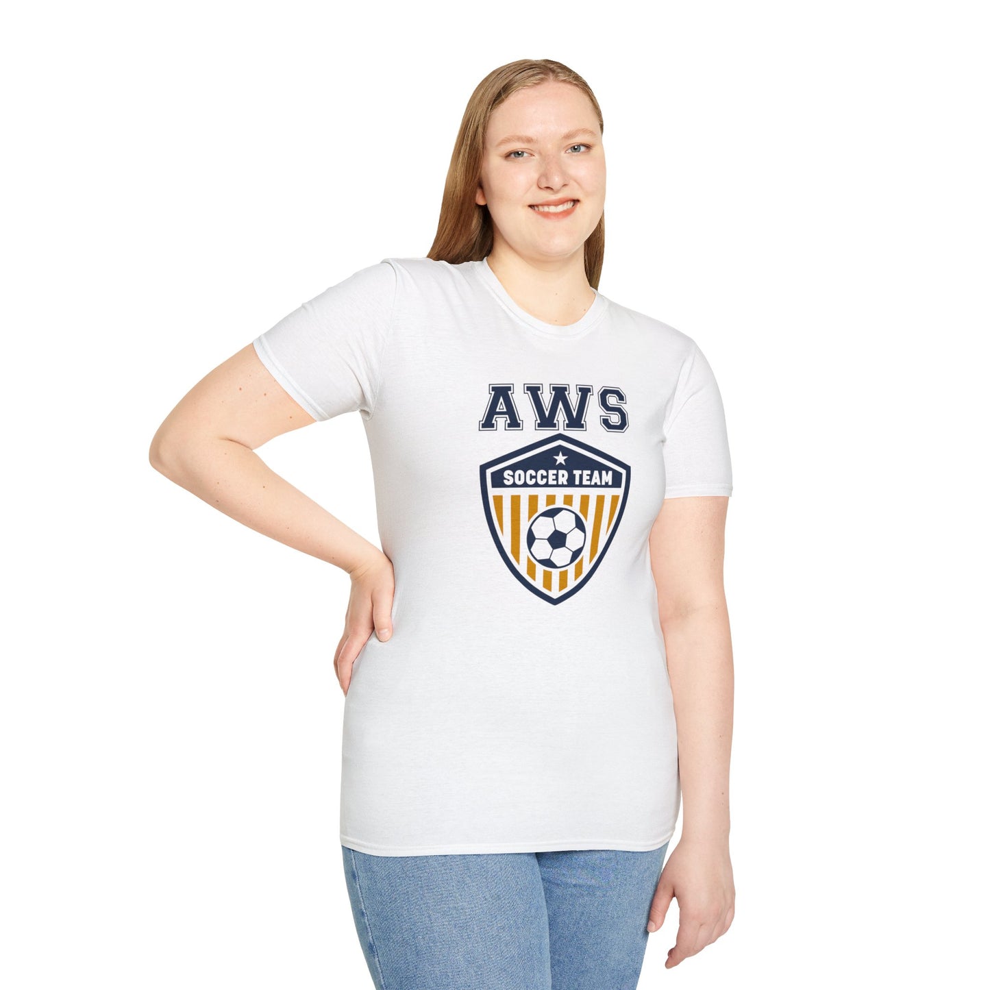 AWS Soccer Crest | Softstyle T-Shirt