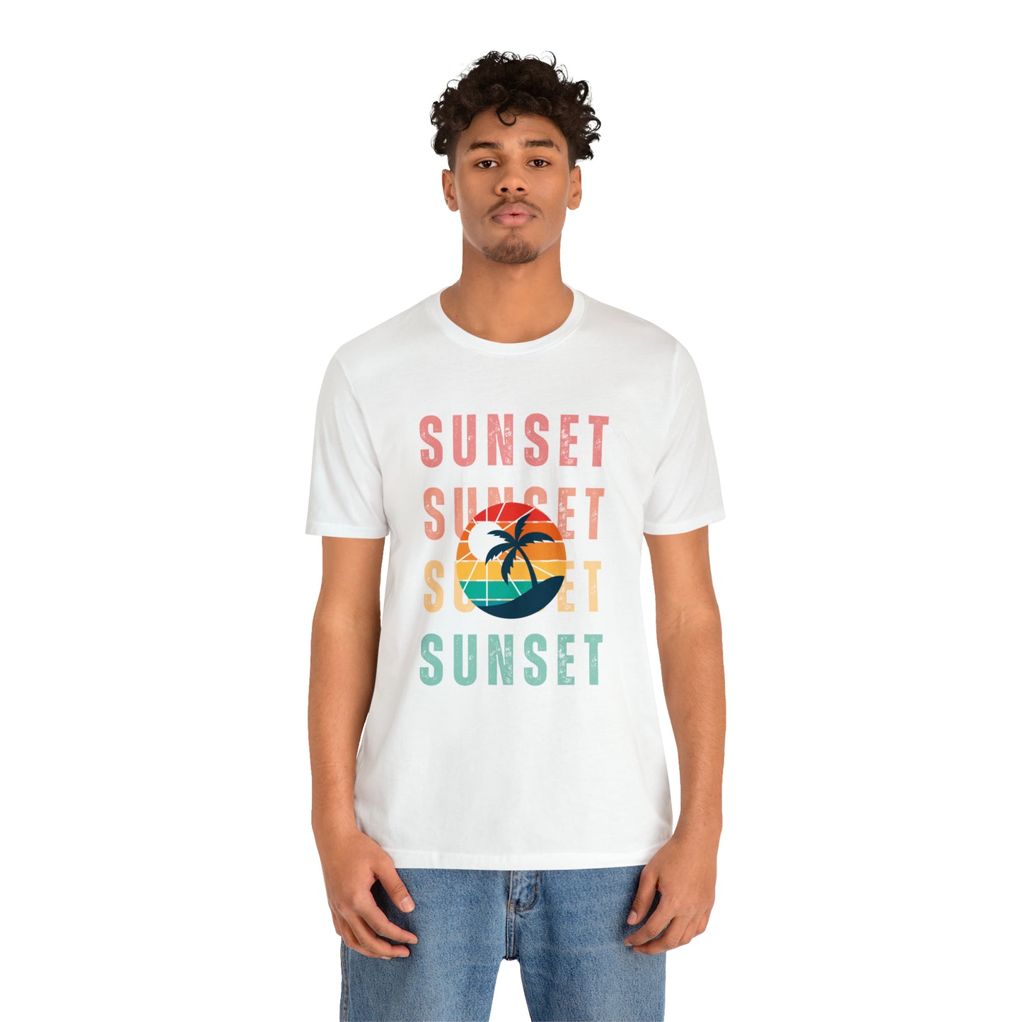 Sunset Retro | Men/Unisex T-Shirt - Mightee