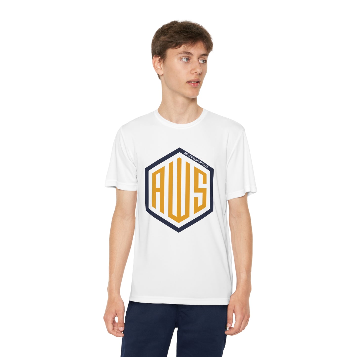 AWS Monogram | Youth Active Tee