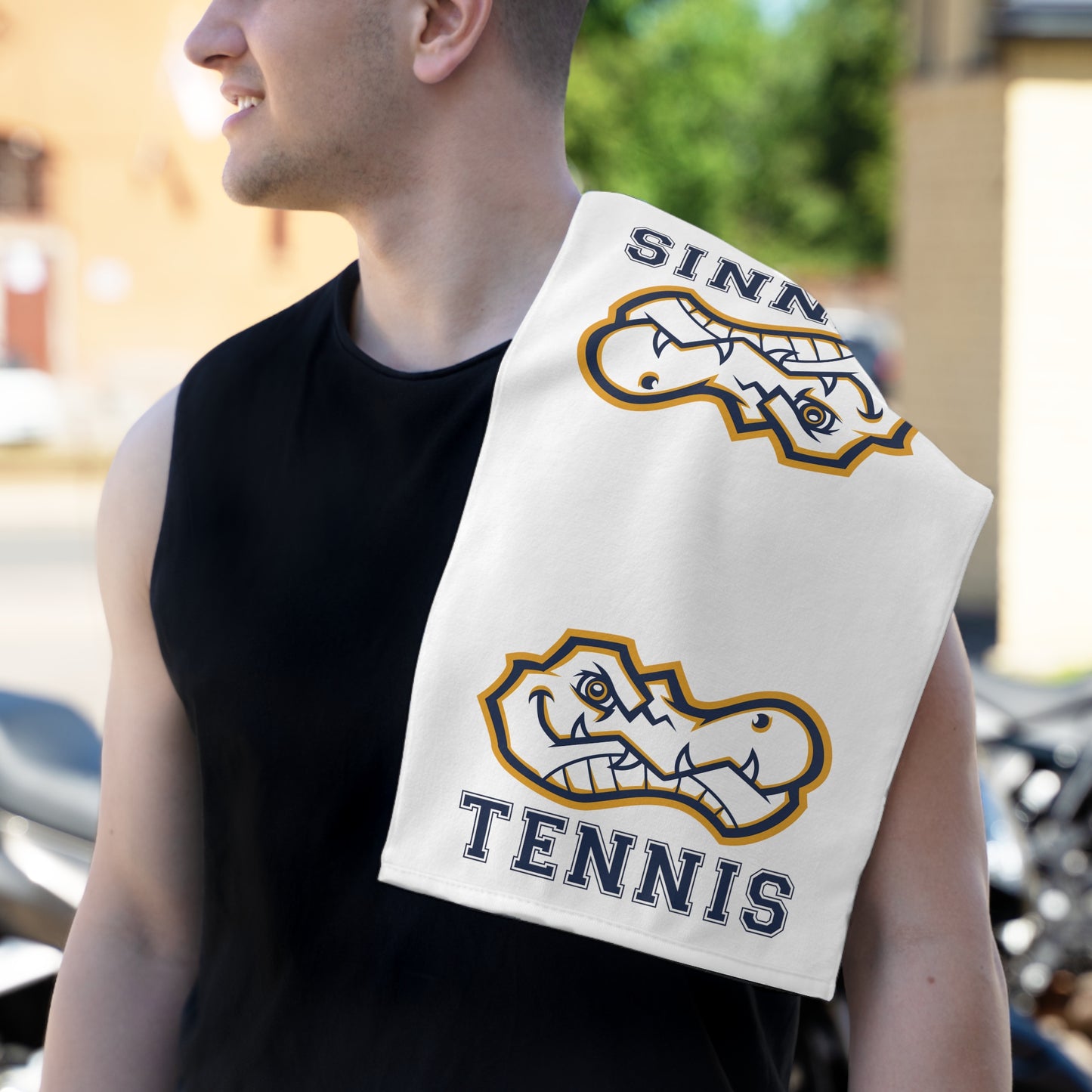 AWS Gators Tennis | White Rally Towel (11"x18")