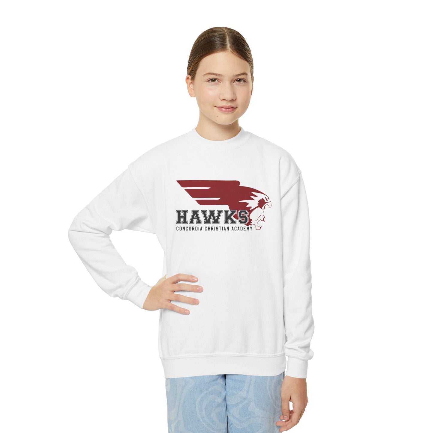 CCA Hawks | Kids Crewneck Sweatshirt