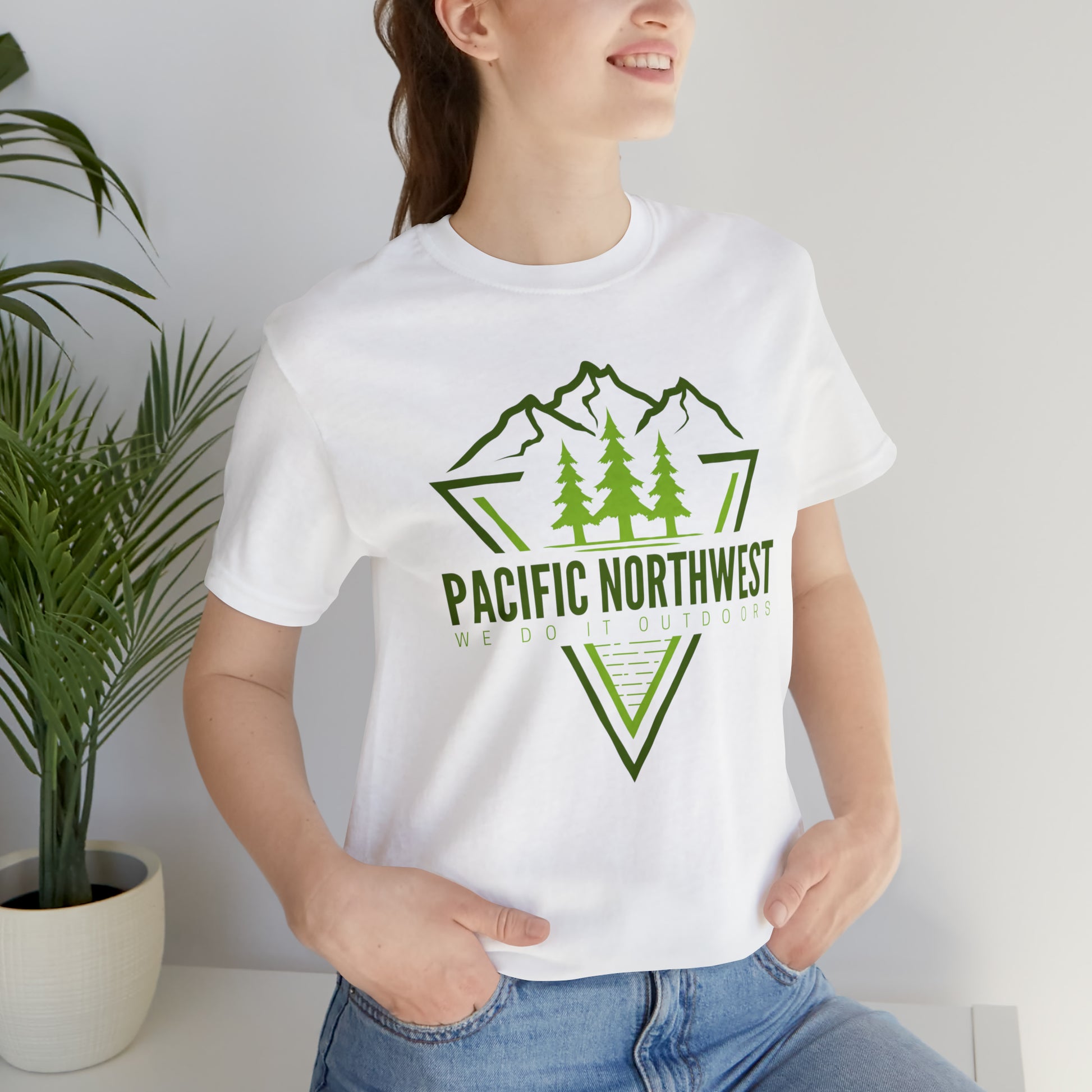 Pacific Northwest We Do It Outside | Men/Unisex T-Shirt - Mightee