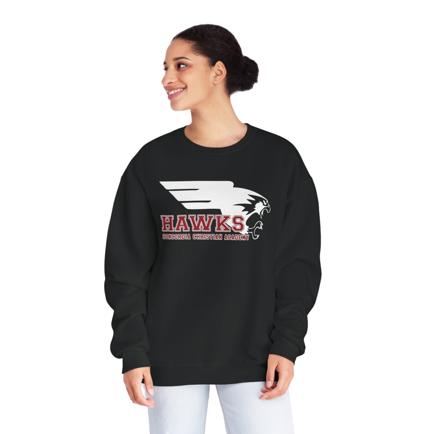 CCA Hawks | Unisex Fleece Crewneck Sweatshirt